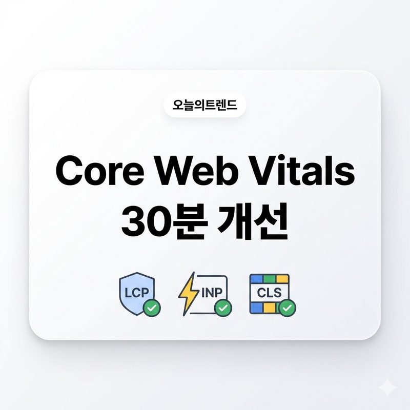 INP 측정 구조 — 입력 지연, 처리 시간, 렌더 지연 분해 다이어그램