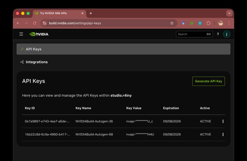 NVIDIA NIM 아키텍처 다이어그램 — 모델, 추론 엔진, API 레이어 구조