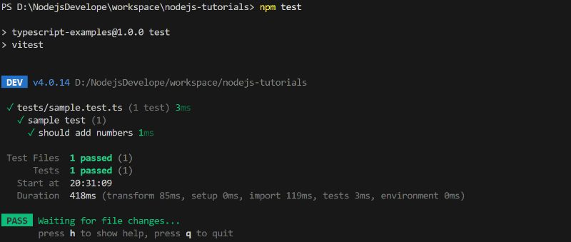 Vitest 테스트 실행 결과 터미널 출력 — 통과/실패 케이스 표시