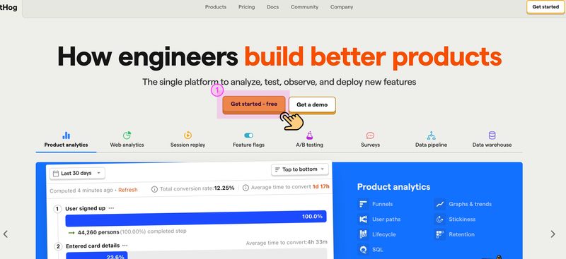 Mixpanel 퍼널 분석 및 리텐션 차트 화면