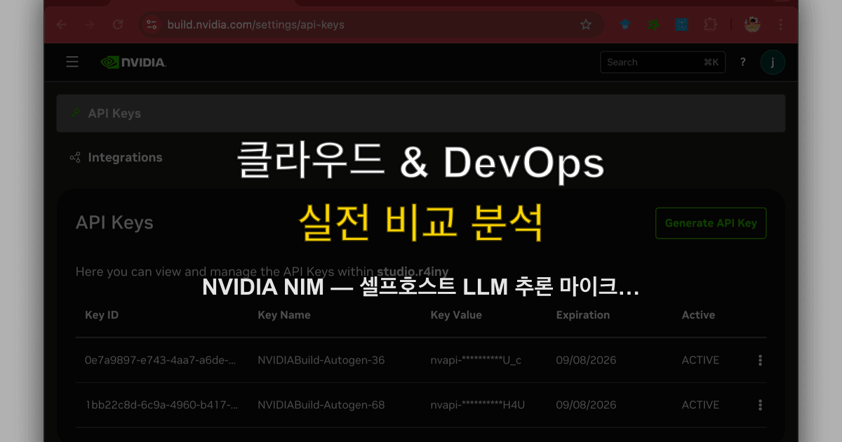 NVIDIA NIM — 셀프호스트 LLM 추론 마이크로서비스 실전 가이드