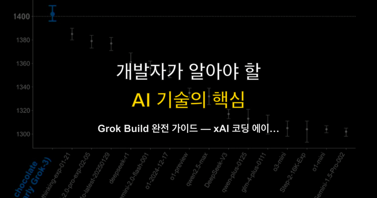 Grok Build 완전 가이드 — xAI 코딩 에이전트, 클로드 코드·코덱스와 맞서는 전략