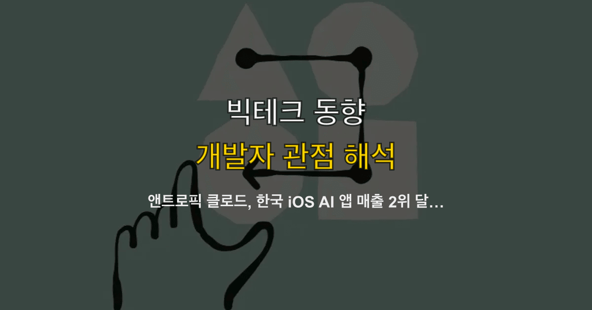 앤트로픽 클로드, 한국 iOS AI 앱 매출 2위 달성 — 제미나이 제치고 오픈AI 추격