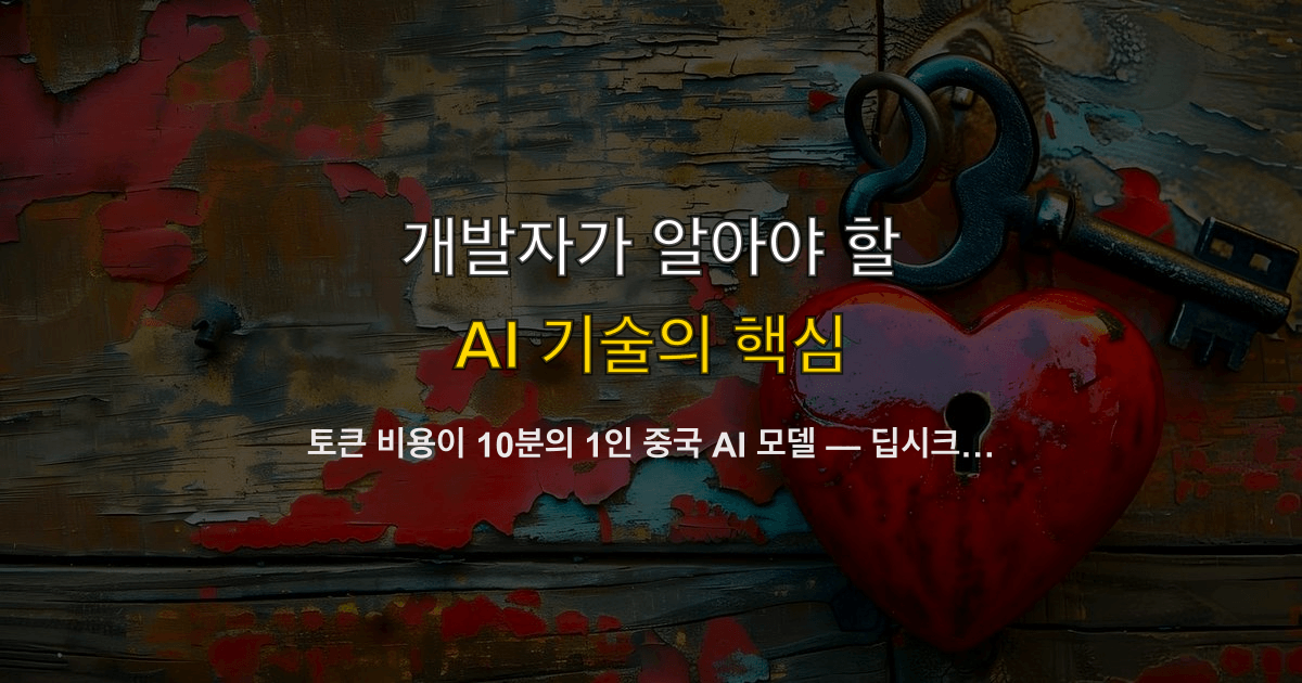 토큰 비용이 10분의 1인 중국 AI 모델 — 딥시크·큐원 API 실전 비교와 보안 판단 기준