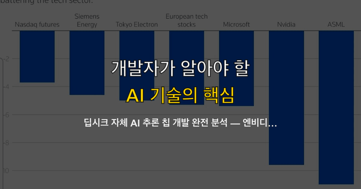 딥시크 자체 AI 추론 칩 개발 완전 분석 — 엔비디아·화웨이 의존 탈피와 인퍼런스 비용 변화