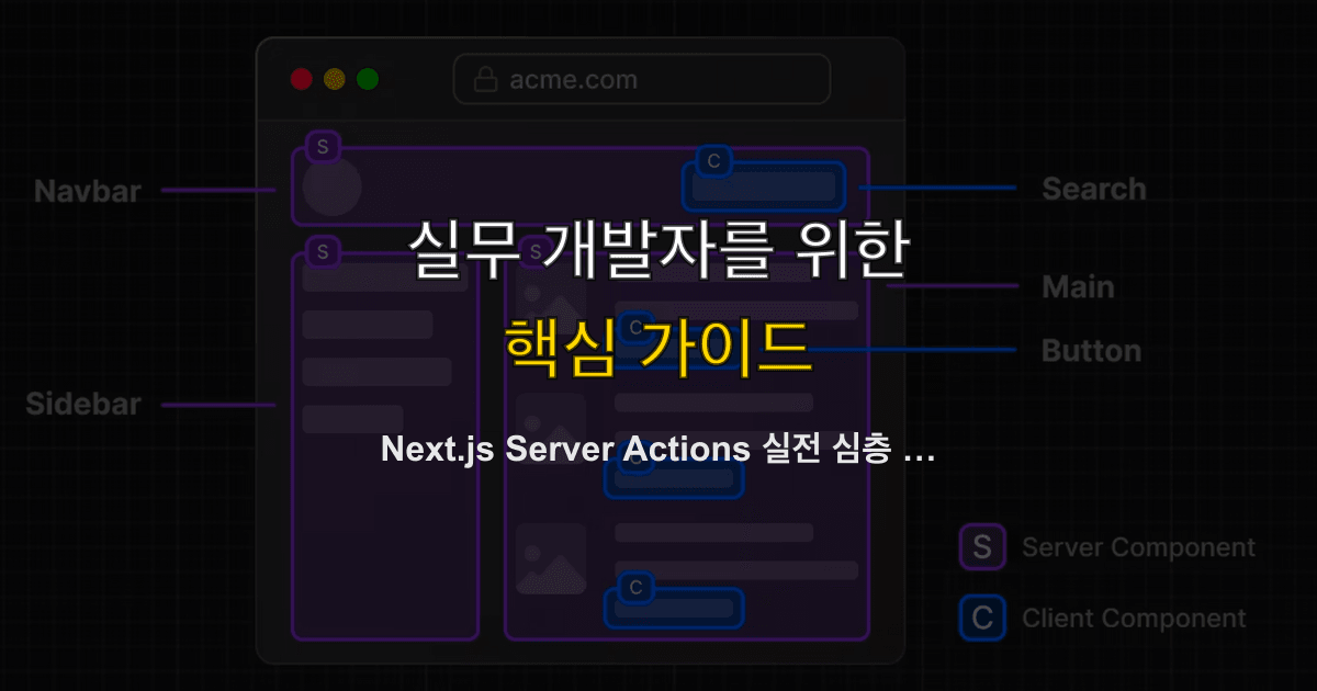 Next.js Server Actions 실전 심층 분석 | 폼, 캐시 무효화, 보안 체크