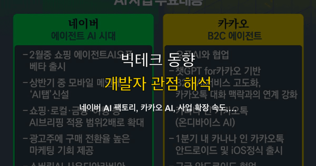네이버 AI 팩토리, 카카오 AI, 사업 확장 속도, 인프라 | 파트너 선택은 어떻게?