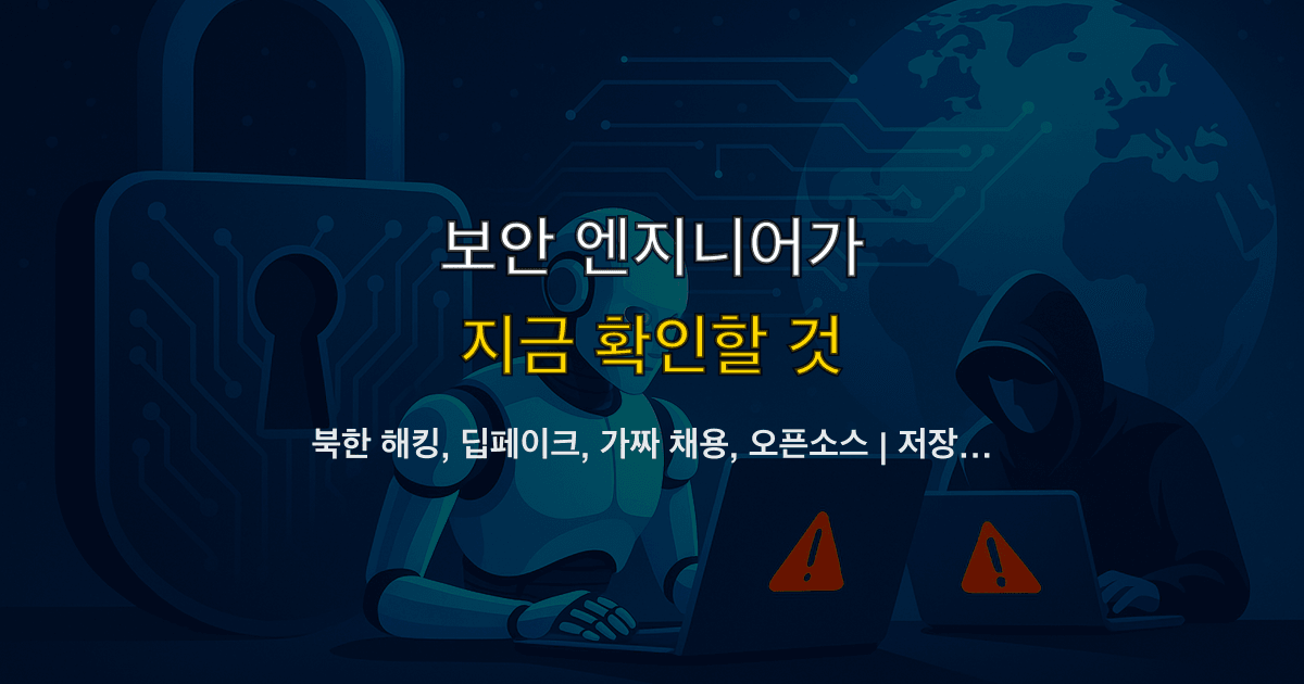 북한 해킹, 딥페이크, 가짜 채용, 오픈소스 | 저장소 초대는 어디서 걸러내나?