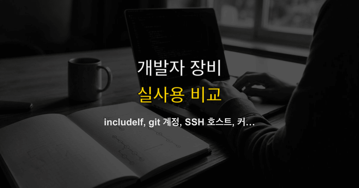 includeIf, git 계정, SSH 호스트, 커밋 이메일 | 회사 저장소에 개인 메일이 찍히면?