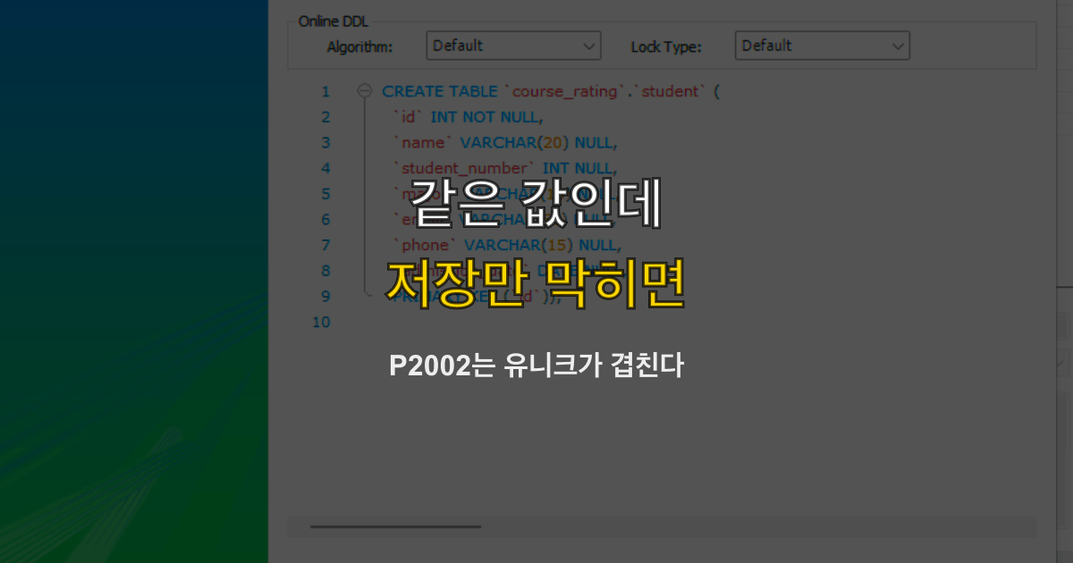 Prisma P2002, unique constraint, 중복 키 | 같은 값인데 저장만 막히면?